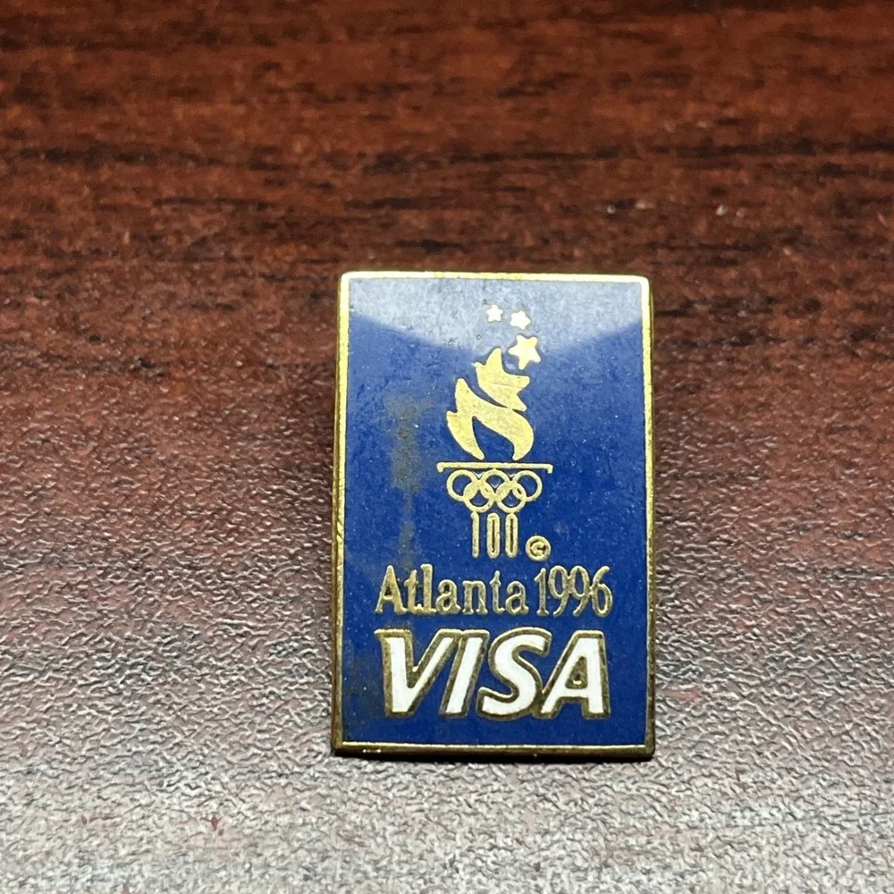 1996 Atlanta Olympics Visa‎ Credit Card Sponsor Lapel Hat Pin